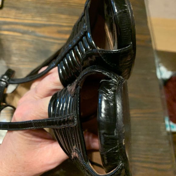 39.5 Derek Lam Black Leather Heels Made in Italy - Picture 11 of 13